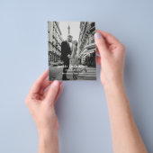 Prospectus 11,4 Cm X 14,2 Cm Programme de mariage photo moderne minimal (main)