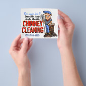 Prospectus 11,4 Cm X 14,2 Cm Promo Personnalisable Nettoyant Nettoyant À Balais (main)