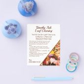 Prospectus 11,4 Cm X 14,2 Cm Promotion du nettoyage des feuilles (Simple)