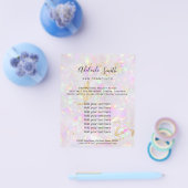 Prospectus 11,4 Cm X 14,2 Cm prospectus de conception minérale (Simple)