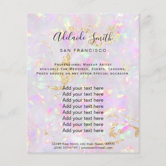 Prospectus 11,4 Cm X 14,2 Cm prospectus de conception minérale (Devant)