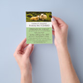 Prospectus 11,4 Cm X 14,2 Cm Publicité Mouton, Agriculteur & Boucher (main)