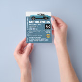 Prospectus 11,4 Cm X 14,2 Cm Publicité sur les voitures classiques, la mécaniqu (main)