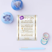 Prospectus 11,4 Cm X 14,2 Cm *Purple Parties scintillant Lip Instructions 2 (Simple)