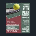 Prospectus 11,4 Cm X 14,2 Cm Raquette & Bal, Tennis Leçons / Classes Publicité<br><div class="desc">Raquette & Ball,  Cours De Tennis / Cours De Publicité Flyers Par Le Magasin Carte de visite.</div>