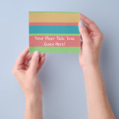 Prospectus 11,4 Cm X 14,2 Cm Rayures de glace à la sherbet (main)