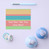 Prospectus 11,4 Cm X 14,2 Cm Rayures de glace à la sherbet (Simple)