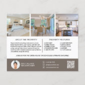 Prospectus 11,4 Cm X 14,2 Cm Real Estate Open House Invite (Dos)