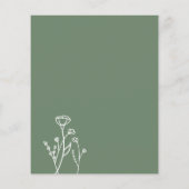 Prospectus 11,4 Cm X 14,2 Cm Recette Carte Boho Floral Budget (Dos)