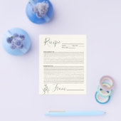 Prospectus 11,4 Cm X 14,2 Cm Recette Carte Boho Floral Budget (Simple)