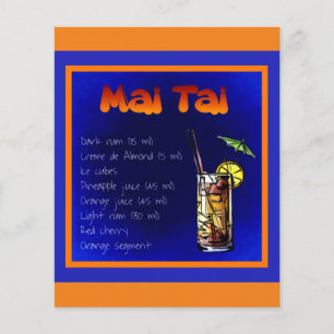 Prospectus 11,4 Cm X 14,2 Cm recette mai-tai-854531 BOISSONS ALCOOLIQUES