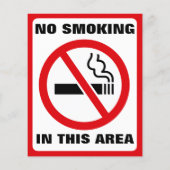 Prospectus 11,4 Cm X 14,2 Cm Red and White No Smoking (Dos)
