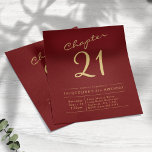 Prospectus 11,4 Cm X 14,2 Cm Red Gold Budget 21ème anniversaire Invitation<br><div class="desc">21e anniversaire inoubliable à un budget - Invitation rouge et or ! Célébrez votre 21e anniversaire en style avec cette incroyable invitation à budget convivial pour 21e anniversaire! Cet invitation de coutume rouge et or dispose d'un script magnifique et élégant qui rendra toute célébration d'anniversaire inoubliable. Envoyez ces invitations et...</div>