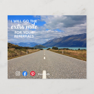 Prospectus 11,4 Cm X 14,2 Cm références de mile supplémentaire courrier marketi