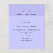 Prospectus 11,4 Cm X 14,2 Cm Reiki (personnalisable) (Dos)