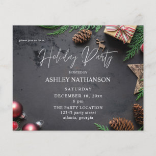 Prospectus 11,4 Cm X 14,2 Cm Reindeer & Pine Russe Fête du Budget