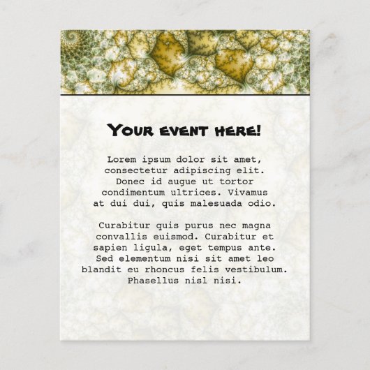 Prospectus 11,4 Cm X 14,2 Cm Reptilien - Art fractal (Devant)