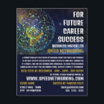 Prospectus 11,4 Cm X 14,2 Cm Réseau mondial, accélération de l'événement de mis<br><div class="desc">Global Networking,  Speed Networking Event Advertising Flyer par The Carte de visite Store.</div>