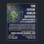 Prospectus 11,4 Cm X 14,2 Cm Réseau mondial, accélération de l'événement de mis<br><div class="desc">Global Networking,  Speed Networking Event Advertising Flyer par The Carte de visite Store.</div>