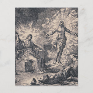 Prospectus 11,4 Cm X 14,2 Cm Résurrection de Jésus-Christ par Jan Luyken
