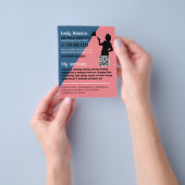 Prospectus 11,4 Cm X 14,2 Cm Rétro Duster Silhouette, Ménagère, Maid (main)