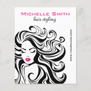 Prospectus 11,4 Cm X 14,2 Cm Retro Hairstyling marketing