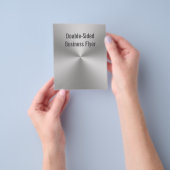 Prospectus 11,4 Cm X 14,2 Cm Revêtement métallique brossé radial double face (main)