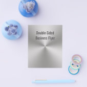 Prospectus 11,4 Cm X 14,2 Cm Revêtement métallique brossé radial double face (Simple)