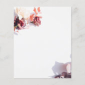 Prospectus 11,4 Cm X 14,2 Cm Rose floral (Dos)