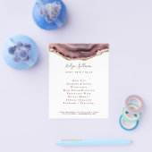 Prospectus 11,4 Cm X 14,2 Cm rose poussiéreux agate flyer (Simple)