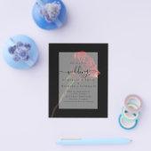Prospectus 11,4 Cm X 14,2 Cm Roses rouges gothiques Mariage gothique Inviter (Simple)