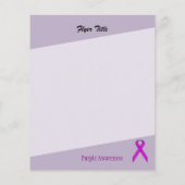 Prospectus 11,4 Cm X 14,2 Cm Ruban standard violet (Dos)