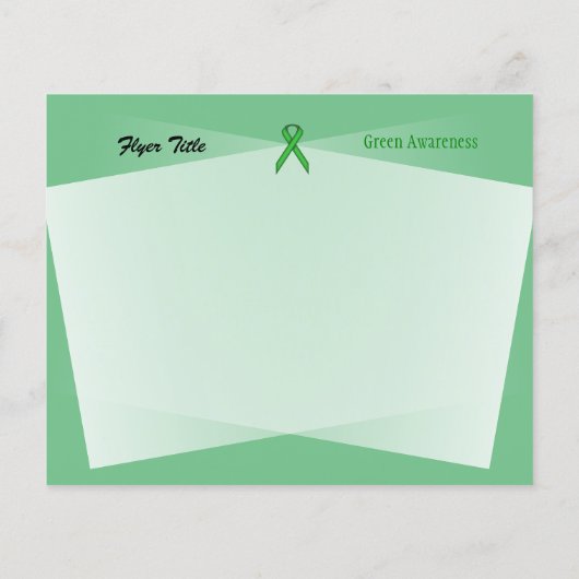 Prospectus 11,4 Cm X 14,2 Cm Ruban vert standard (Dos)