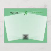 Prospectus 11,4 Cm X 14,2 Cm Ruban vert standard (Devant)