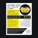 Prospectus 11,4 Cm X 14,2 Cm Rubbbish jaune Sauter, Sauter/Dumster Company<br><div class="desc">Rubbish Jaune Sauter,  Sauter/Dumpster Company Les Flyers Publicitaires Par Le Magasin Carte de visite.</div>