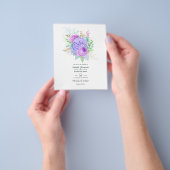 Prospectus 11,4 Cm X 14,2 Cm Rustique Floral Spring Wedding Invitation (main)