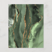 Prospectus 11,4 Cm X 14,2 Cm Sage vert agate flyer (Dos)