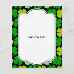 Prospectus 11,4 Cm X 14,2 Cm Saint Patrick, Shamrock irlandais