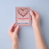 Prospectus 11,4 Cm X 14,2 Cm Saint-Valentin, nuit, Circulaire de fête (main)