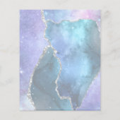 Prospectus 11,4 Cm X 14,2 Cm salon de beauté bleu faux pearlescent (Dos)