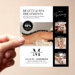 Prospectus 11,4 Cm X 14,2 Cm Salon moderne minimaliste Beauté Business Marketin<br><div class="desc">Flyer marketing minimaliste Beauty Business avec espace pour votre monogramme ou logo, services, coordonnées et collage photo. Ce dépliant promotionnel professionnel spa ou salon permet de faire la publicité de votre maquillage, cils, sourcils, ongles ou tout autre service et de bénéficier d'une remise spéciale aux clients potentiels. *Les photos sont...</div>