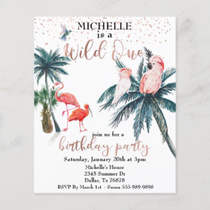 Prospectus 11,4 Cm X 14,2 Cm Sauvage Une Rose Gold Oiseaux Tropicaux Budget