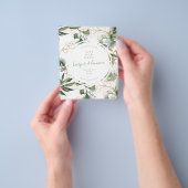 Prospectus 11,4 Cm X 14,2 Cm save the date Eucalyptus Gold Boho Modern budget (main)