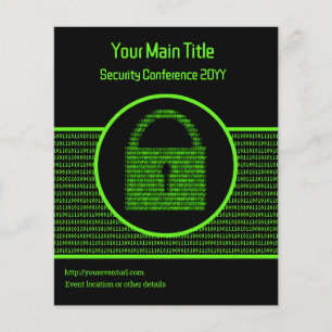 Prospectus 11,4 Cm X 14,2 Cm Sécurité de l'information et cyberintelligence, év