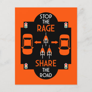 Prospectus 11,4 Cm X 14,2 Cm Sécurité routière à bicyclette