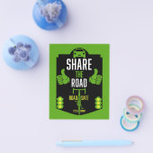 Prospectus 11,4 Cm X 14,2 Cm Sécurité routière à bicyclette (Simple)