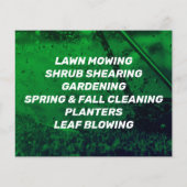 Prospectus 11,4 Cm X 14,2 Cm Service de cour ton vert foncé (Dos)