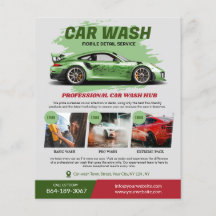 Service de lavage de voiture Flyer
