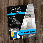 Prospectus 11,4 Cm X 14,2 Cm Service de ménage de la maison professionnel photo<br><div class="desc">Service Professionnel De Nettoyage De Maison Fauteuil Photo Flyers.</div>