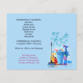 Prospectus 11,4 Cm X 14,2 Cm Service de nettoyage (Dos)